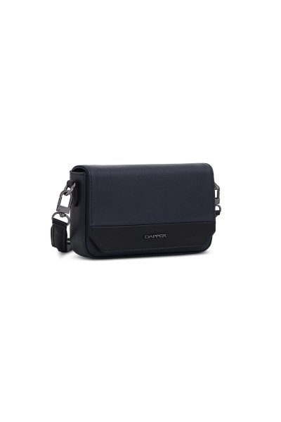Contrast Mini Crossbody Bag - Navy