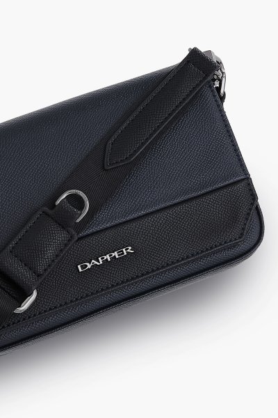 Contrast Mini Crossbody Bag - Navy