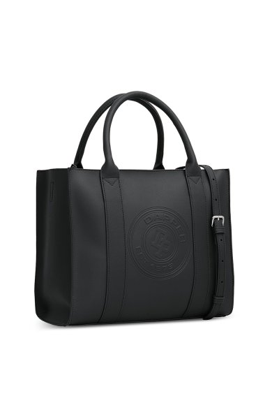 กระเป๋าถือ DP Logo Stamp Tote Bag - Black