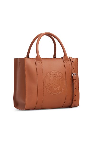 กระเป๋าถือ DP Logo Stamp Tote Bag - Tan