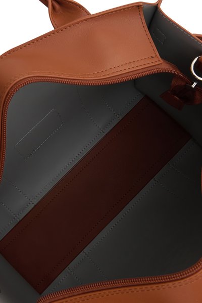 กระเป๋าถือ DP Logo Stamp Tote Bag - Tan