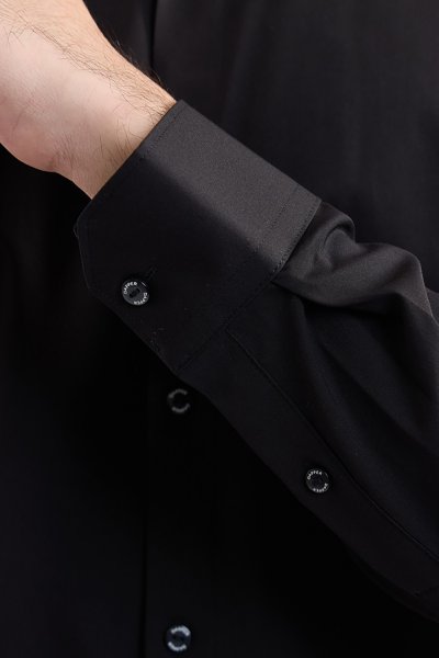 เสื้อเชิ้ตแขนยาว NO MORE IRON Smart Fit Shirt - Black