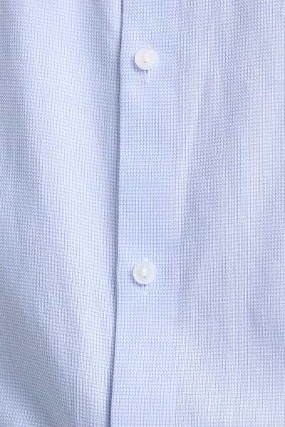 เสื้อเชิ้ตแขนยาว EASY CARE Dobby Regular Fit Shirt - Blue