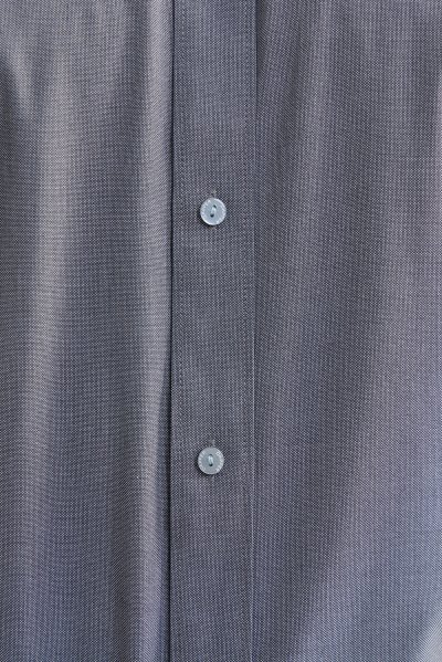 SMOOTH & STRETCH Textured Smart Fit Shirt - Dark Grey