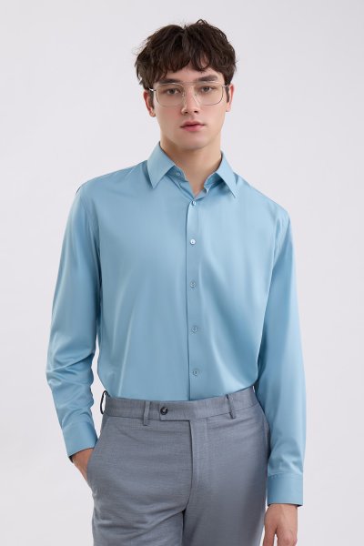 NO MORE IRON Regular Fit Shirt - Green