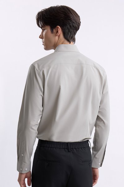 เสื้อเชิ้ตแขนยาว EASY CARE Regular Fit Shirt - Grey