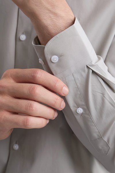 เสื้อเชิ้ตแขนยาว EASY CARE Regular Fit Shirt - Grey
