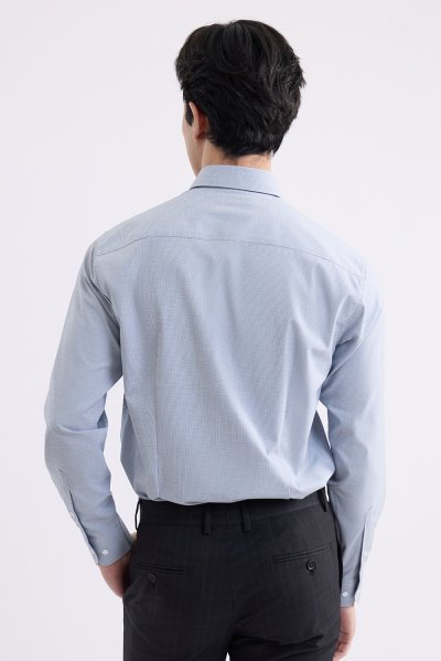 SMOOTH & STRETCH Micro Checked Smart Fit Shirt