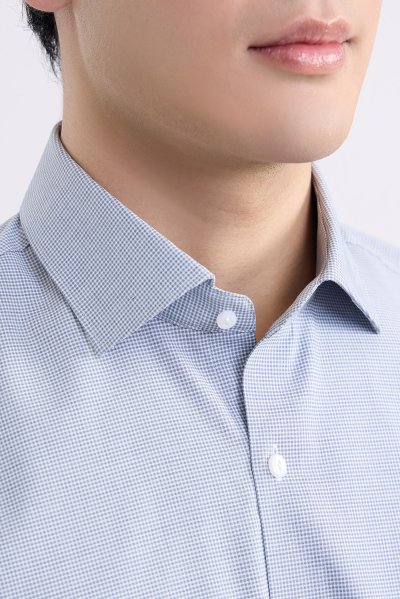SMOOTH & STRETCH Micro Checked Smart Fit Shirt