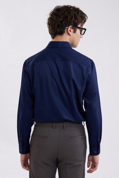 SMOOTH & STRETCH Smart Fit Shirt - Navy