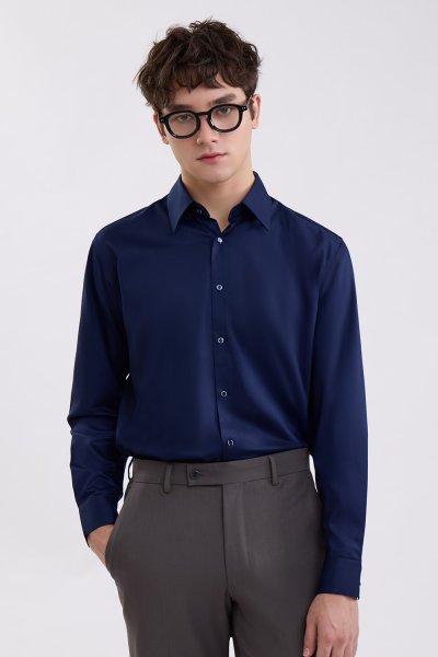 SMOOTH & STRETCH Smart Fit Shirt - Navy