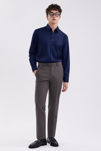 SMOOTH & STRETCH Smart Fit Shirt - Navy