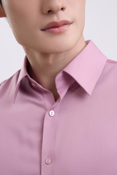 NO MORE IRON Regular Fit Shirt - Pink