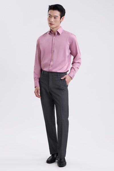 NO MORE IRON Regular Fit Shirt - Pink
