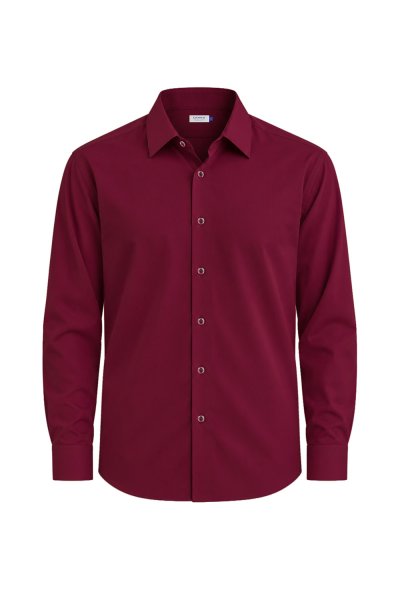 NO MORE IRON Regular Fit Shirt - Red