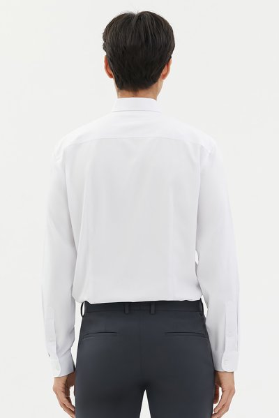 เสื้อเชิ้ตแขนยาว SMOOTH & STRETCH Smart Fit Shirt - White