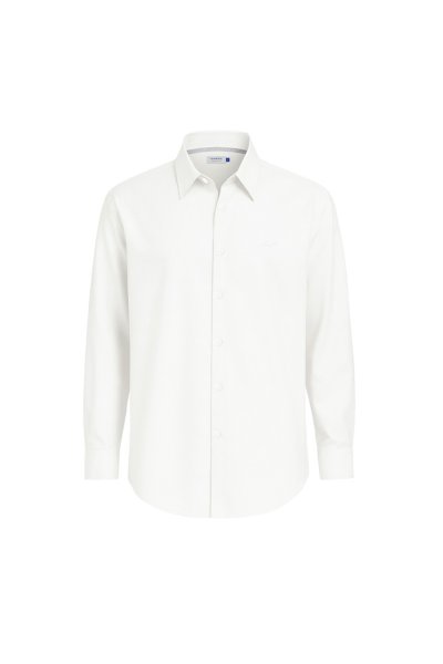 เสื้อเชิ้ตแขนยาว NO MORE IRON Regular Fit Shirt - White