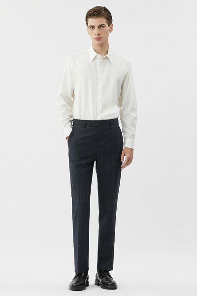 เสื้อเชิ้ตแขนยาว NO MORE IRON Regular Fit Shirt - White