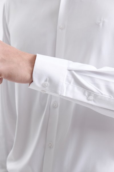 NO MORE IRON Plain Weave Smart Fit Shirt