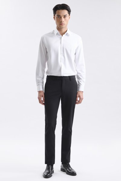 NO MORE IRON Plain Weave Smart Fit Shirt