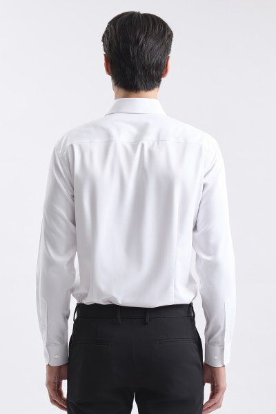 NO MORE IRON Plain Weave Smart Fit Shirt