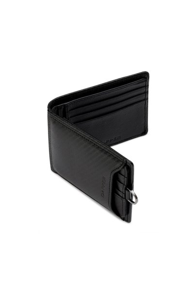 กระเป๋าสตางค์ Carbon Fiber Drawer Tri-fold Wallet