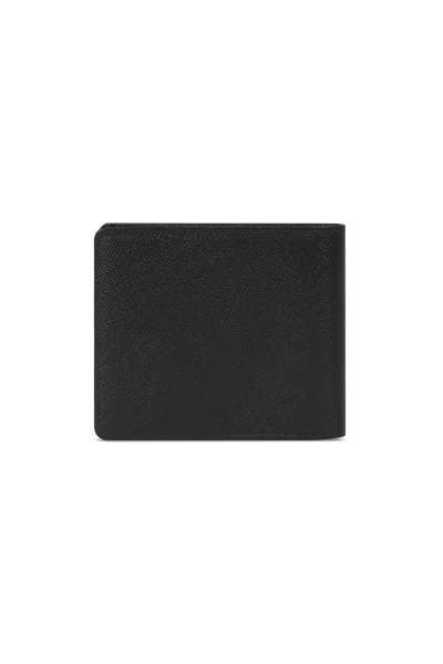 DP Iconic Saffiano Billfold Wallet - Black