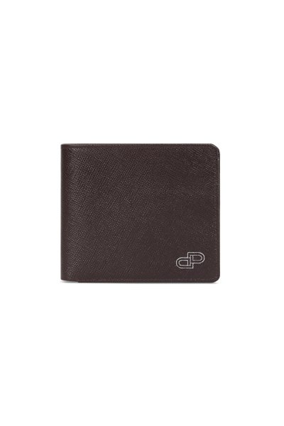DP Iconic Saffiano Billfold Wallet - Brown