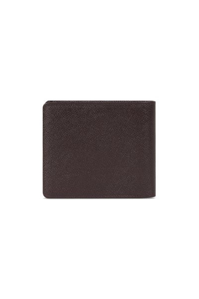 DP Iconic Saffiano Billfold Wallet - Brown
