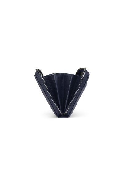 กระเป๋าสตางค์ Verona Leather Accordion Long Wallet - Navy
