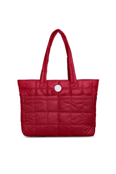 DAPPER Puffy Tote Bag - Red