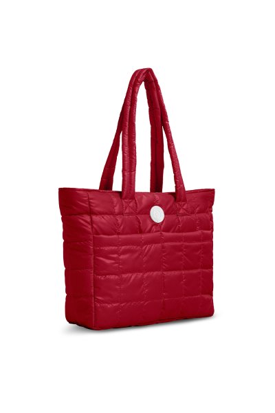 DAPPER Puffy Tote Bag - Red