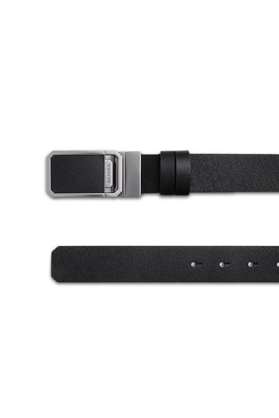 เข็มขัดผู้ชาย Saffiano Reversible Plaque Buckle Belt
