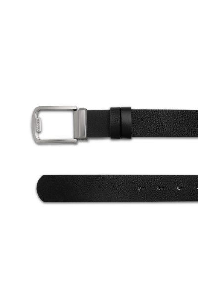 เข็มขัดผู้ชาย Saffiano Slim Plaque Buckle Belt