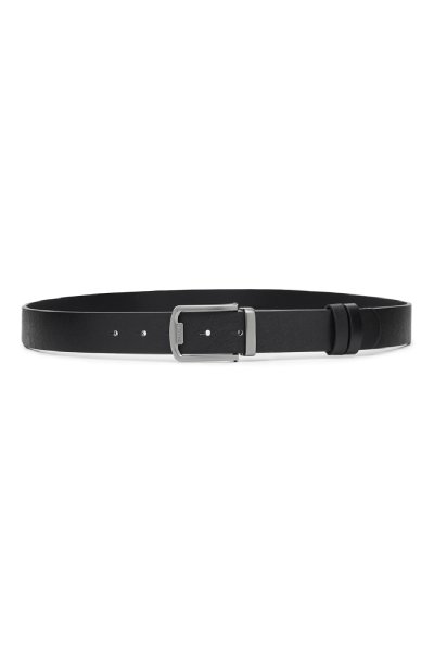 เข็มขัดผู้ชาย Saffiano Slim Plaque Buckle Belt
