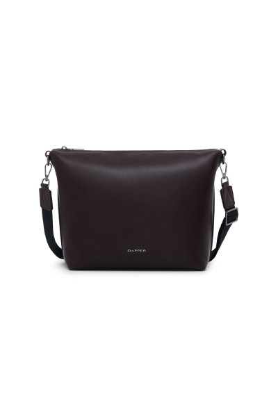 กระเป๋าสะพาย Zip Top Crossbody Bag - Brown