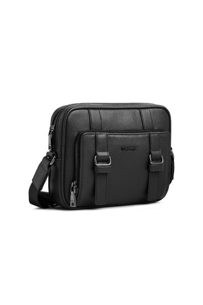 กระเป๋าสะพายข้าง Double Buckle Crossbody Bag - Black