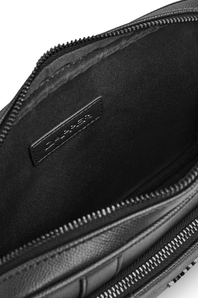 กระเป๋าสะพายข้าง Double Buckle Crossbody Bag - Black