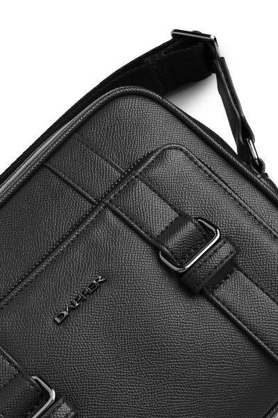 กระเป๋าสะพายข้าง Double Buckle Crossbody Bag - Black
