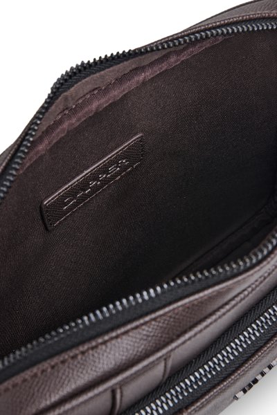 กระเป๋าสะพายข้าง Double Buckle Crossbody Bag - Brown