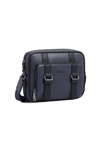 กระเป๋าสะพายข้าง Double Buckle Crossbody Bag - Navy