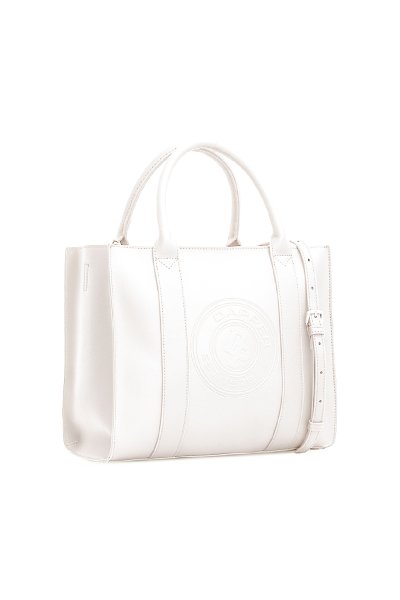 กระเป๋าถือ DP Logo Stamp Tote Bag - Off White