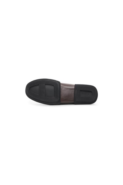รองเท้าหนัง แบบสวม Nappa Leather Moccasin - Brown