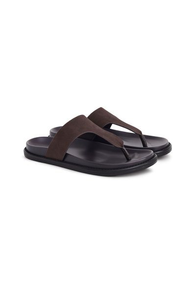 รองเท้าแตะแบบหนีบ Thong Sandals - Brown