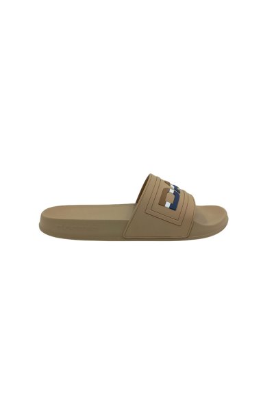 รองเท้าแตะแบบสวม DAPPER Colorblock Pool Slide Sandals – Beige