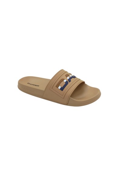 รองเท้าแตะแบบสวม DAPPER Colorblock Pool Slide Sandals – Beige