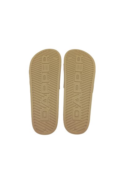 รองเท้าแตะแบบสวม DAPPER Colorblock Pool Slide Sandals – Beige