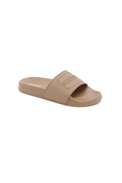 รองเท้าแตะแบบสวม DAPPER Monochrome Pool Slide Sandals – Beige