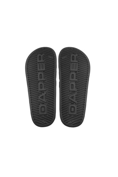 รองเท้าแตะแบบสวม DAPPER Colorblock Pool Slide Sandals – Black