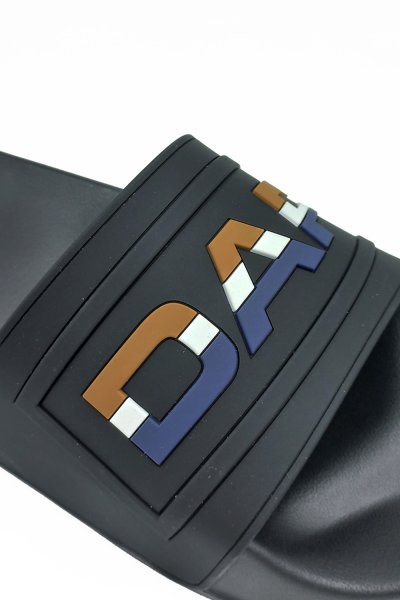 รองเท้าแตะแบบสวม DAPPER Colorblock Pool Slide Sandals – Black